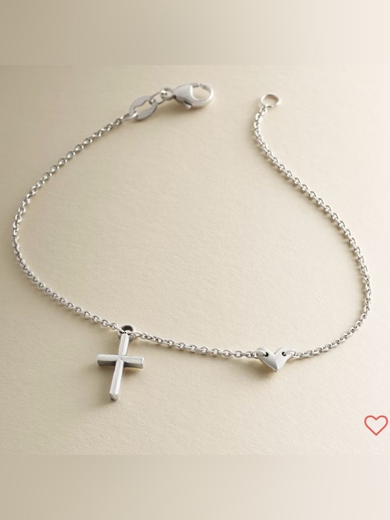 James Avery Jewelry - James Avery Faith and Love Link Bracelet - Silver + extra silver bracelet